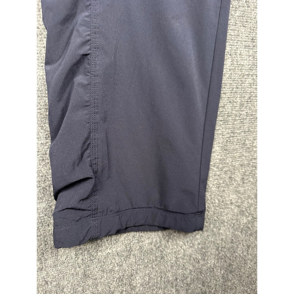 Athleta La Viva Lined Jogger Pants 10 TALL Navy Blue Ruched Hiking Outdoor - Picture 11 of 11